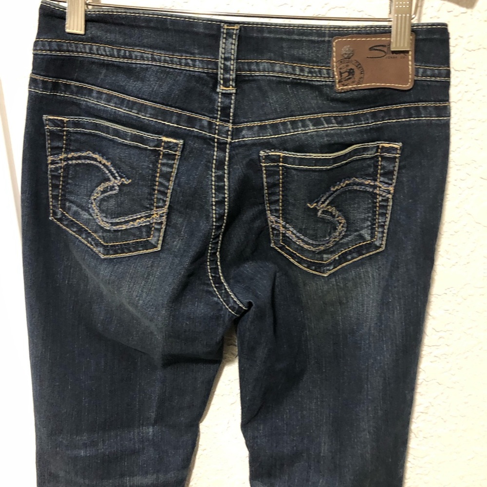Silver Suki women’s jeans size 28W 34L. - Picture 5 of 8